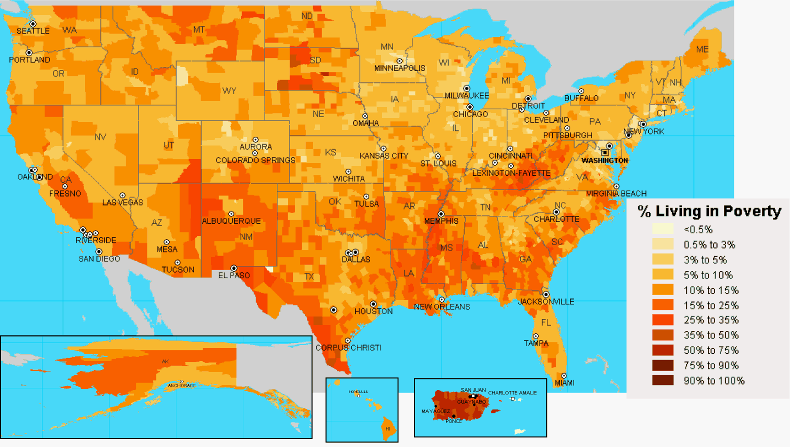 United States Poverty Map — Visualizing Economics